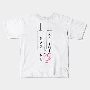 Imagine NO Religion by Tai's Tees Kids T-Shirt